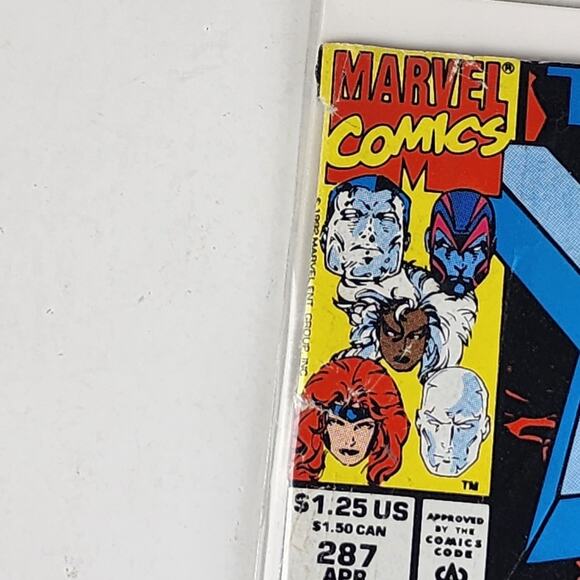 VTG 1992 Marvel #287 The Uncanny X-Men And Two Must Fall Comic Book - Picture 10 of 12